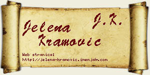 Jelena Kramović vizit kartica